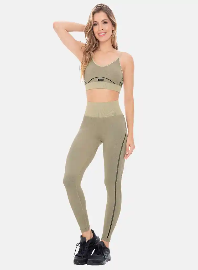 Leggins Deportivo Mujer Poliamida Sin Costuras Talla Única