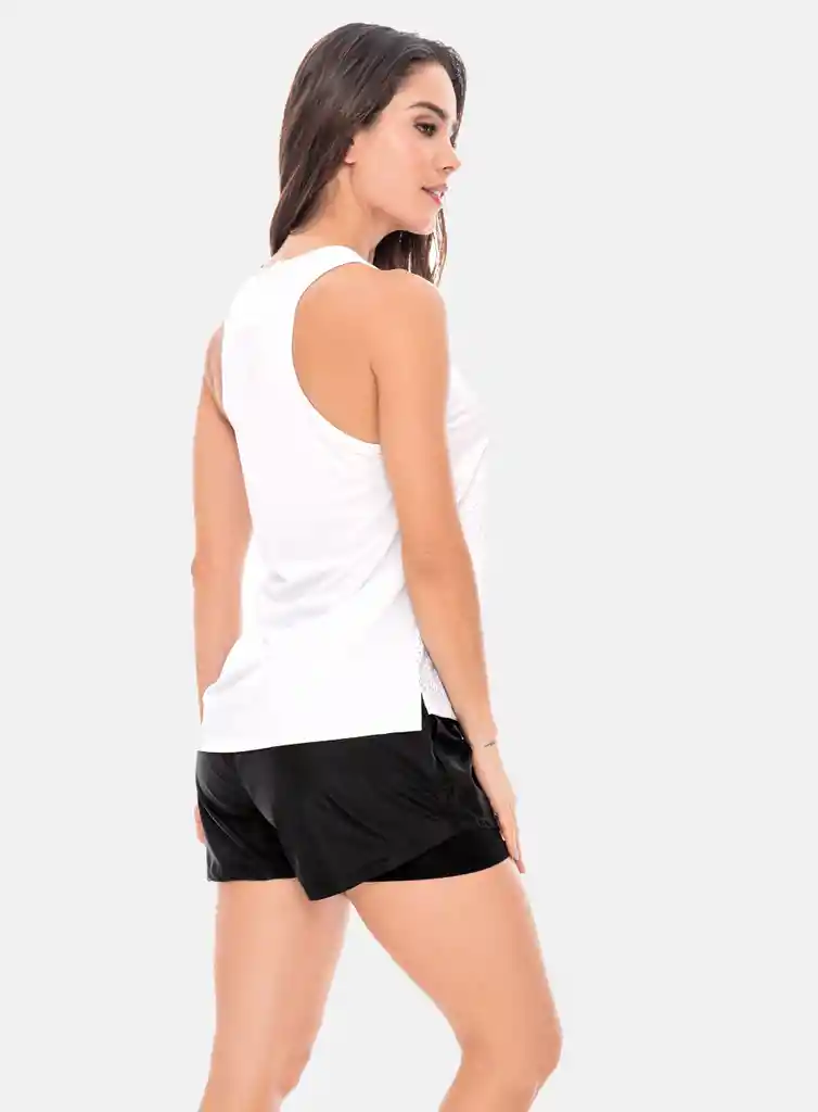 Blusa Deportiva Mujer Poliéster Con Cortes En Malla Talla Única