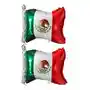 Globo Bandera Mexicana Fiesta Mexicana Metalizado X2 Piezas