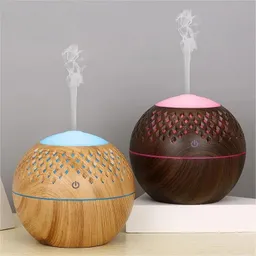 Humidificador Y Difusor De Aromas Tipo Madera