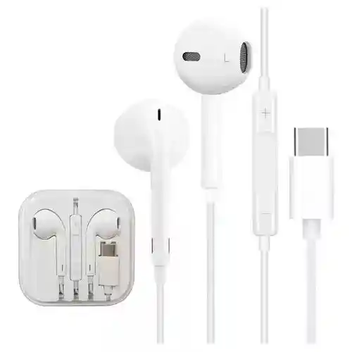 Audifonos Earpods Tipo C Original Blancos