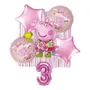 Kit Decoración Peppa Pig Bouquet, Cortina, Número Pepa