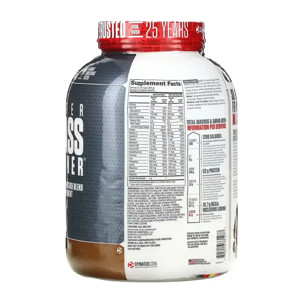 Super Mass Gainer 6lb - Dymatize - Chocolate