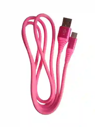Cable De Datos Usb A Tipo C Fucsia De 1metro De Largo