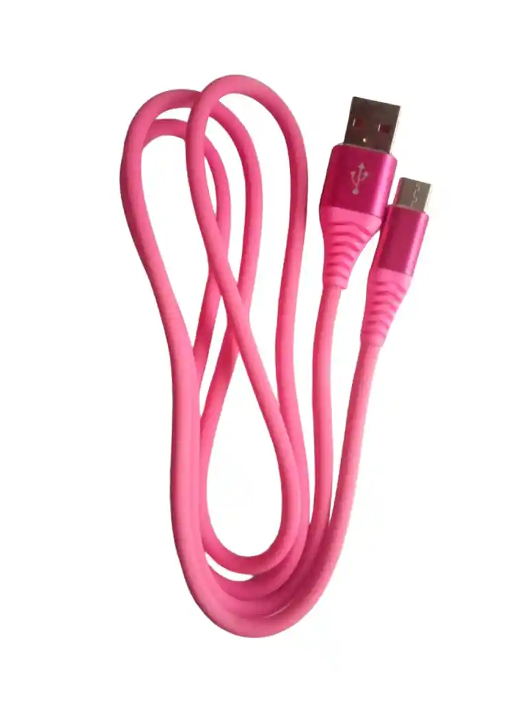 Cable De Datos Usb A Tipo C Fucsia De 1metro De Largo