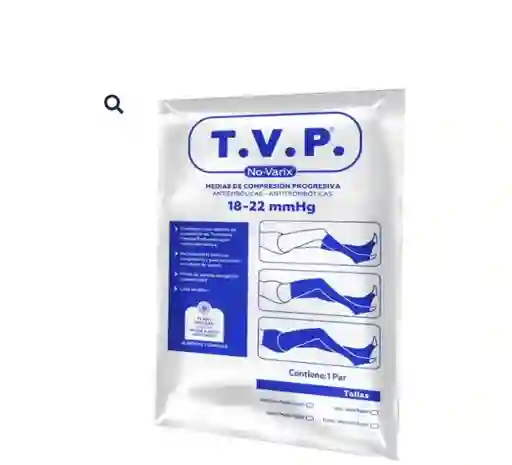 Media Antiembolica, De Comprensión Progresiva T.v.p. Media Hasta La Cadera 15-20mmhg.