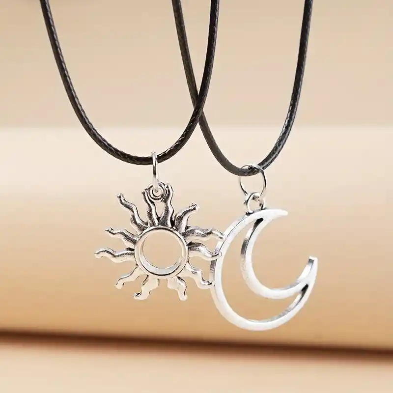 Cadenas Sol Y Luna Para Pareja / Amigos