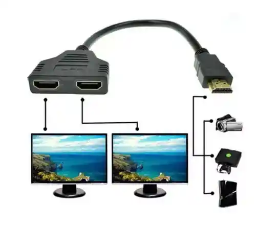 Ye Hdmi 1x2 | Hdmi Macho A 2 Hdmi Hembra 1 En 2 Salidas Splitter