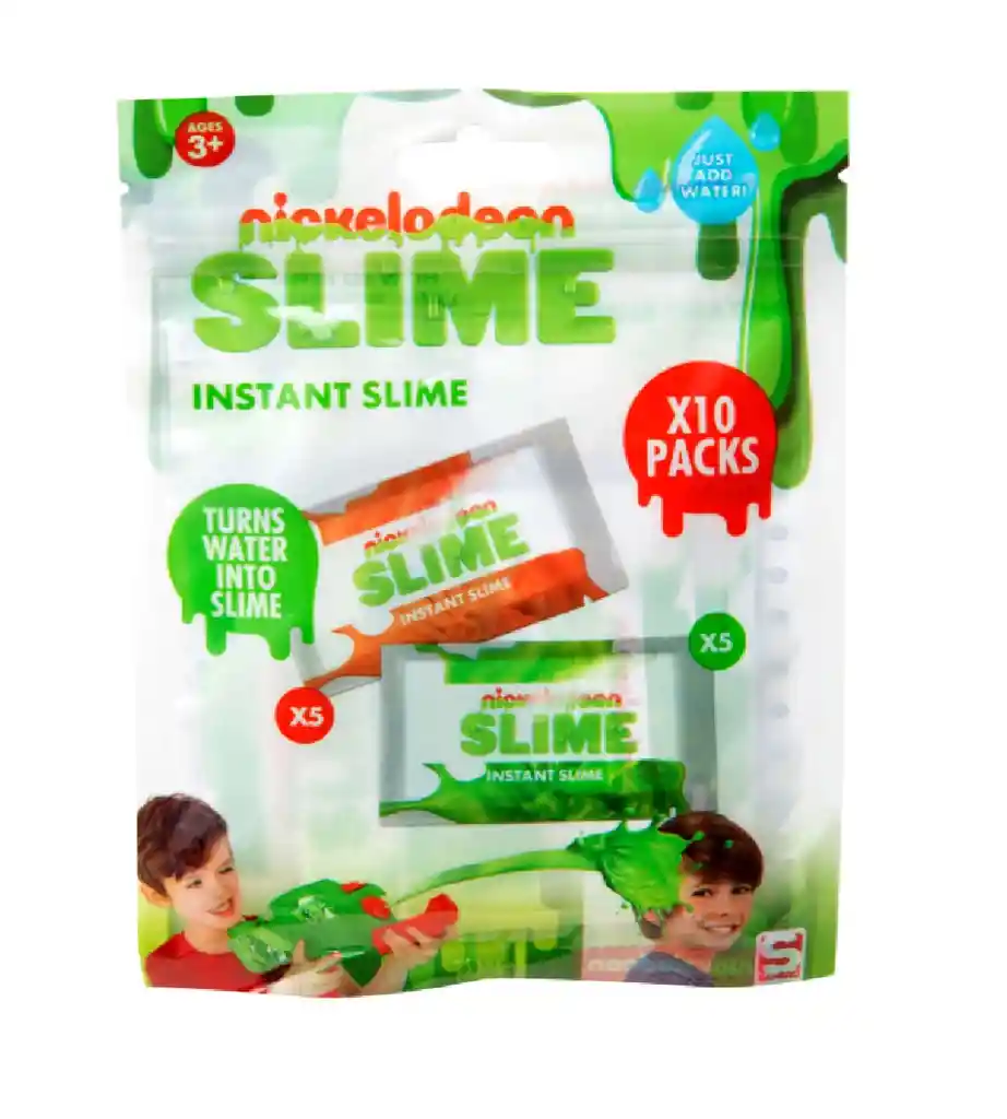 Juego Divertido Slime Nickelodeon Instantáneo X 10 Niños