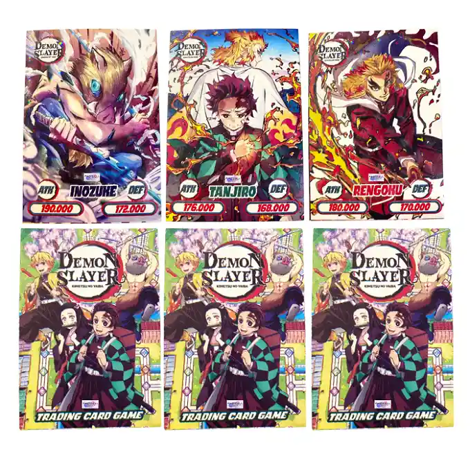 150 Cartas Demon Slayer Coleccionables Intercambiables