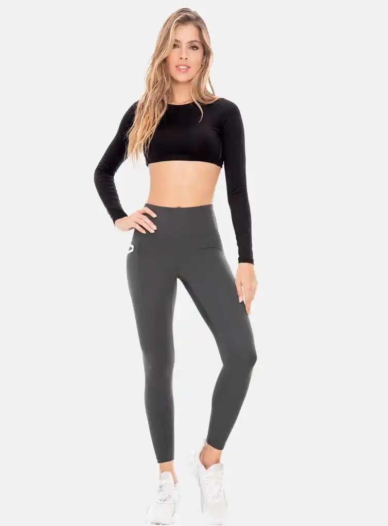 Leggins Deportivo Mujer Poliéster Con Bolsillo Termosellado Talla Única