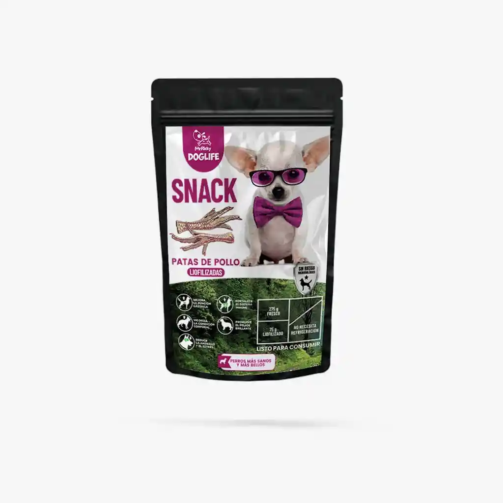 Snacks Para Perros Barf Liofilizado Patas De Pollo