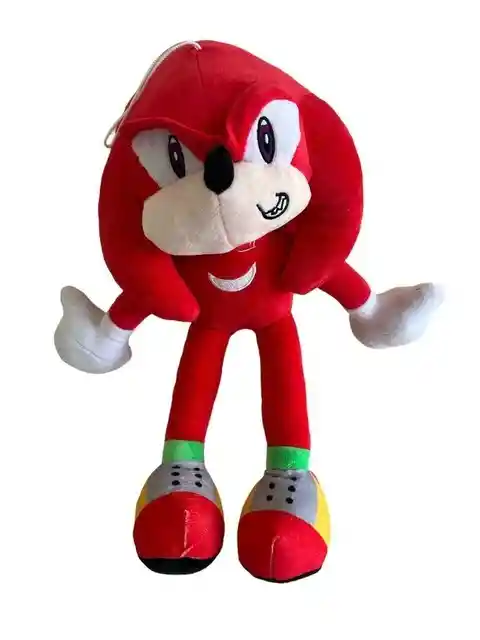 Peluche Knuckles De La Serie Sonic 40 Cm Rojo Amor Y Amistad Ref D-12