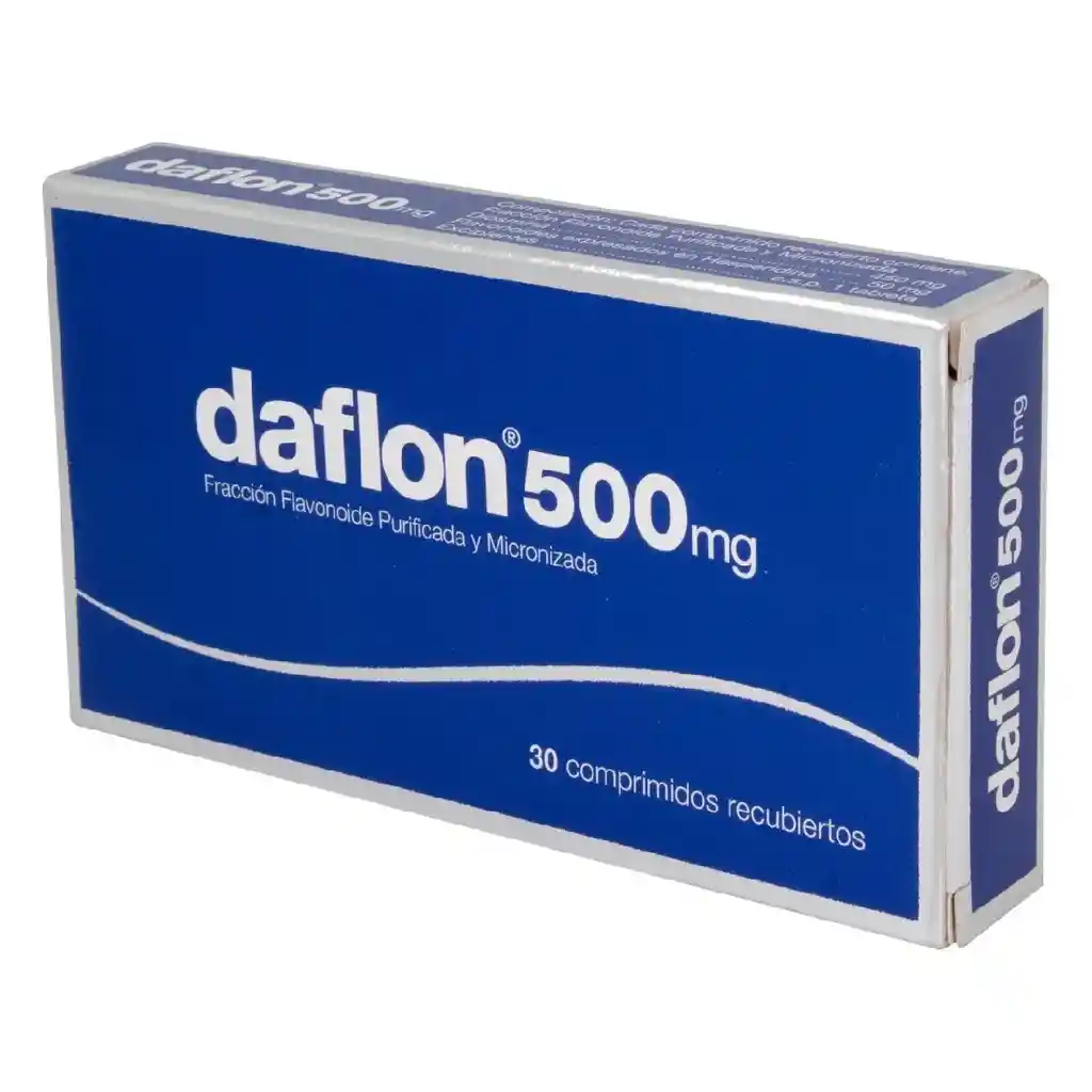 Daflon 500 Mg Comprimidos Recubiertos Diosmina 450 Mg Flavonoides Expresados En Hesperidina 50 Mg.