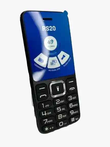 Celular Corn Rs20 Negro 4g Radio Fm Teclado Linterna