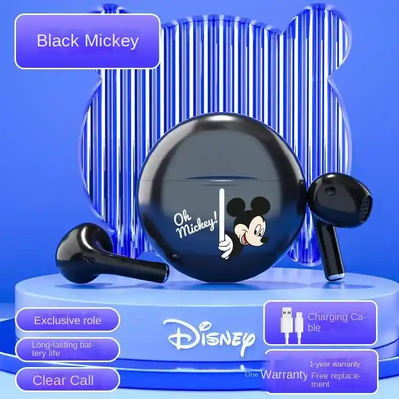 Audífonos Inalámbricos Bluetooth Disney Minnie Tws Control Táctil Estéreo 9d