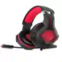 Auricular Diadema Microfono Gamers Original Ps4 Xbox Gm-6 Color Rojo