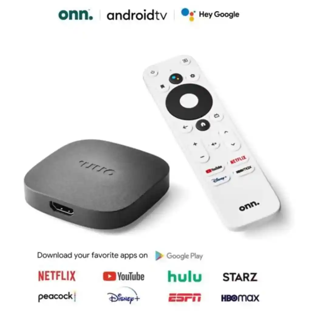 Streaming Box Adaptador Smart Para Tv Watch Onn Google Tv 4k