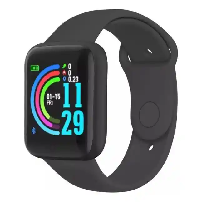 Reloj Inteligente Y68 D20/pulsera Bluetooth/con Frecuencia Cardíaca Negro