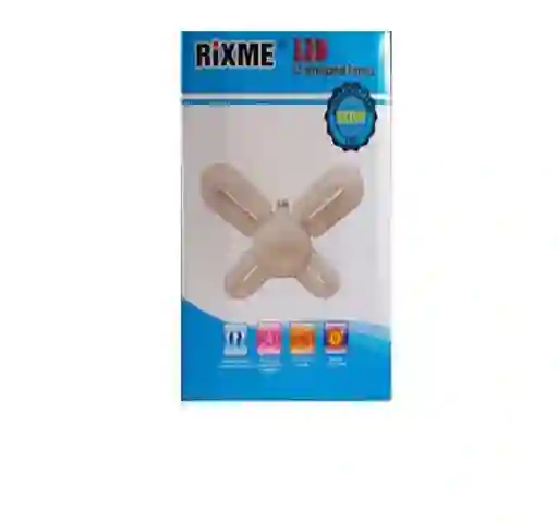 Lámpara Rixme Desplegable Led 50w Bombillo 4 Aspas