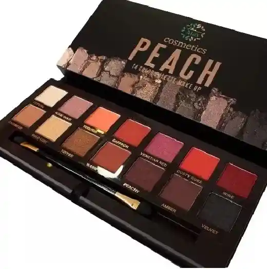 Paleta De Sombras Peach Miis Cosmetics