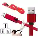 Cable Usb-tipo C Fsat4554-rojo Cargador Reparable Compatible Android
