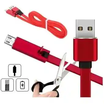Cable Usb-tipo C Fsat4554-rojo Cargador Reparable Compatible Android