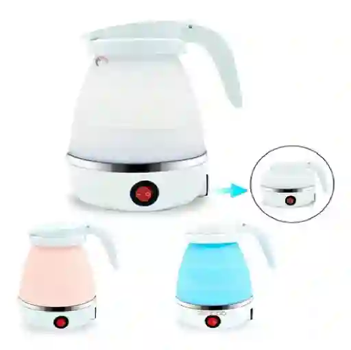 Calentador Eléctrico Plegable Portable Hervidor De Liquido Color Rosa Pálido 110v