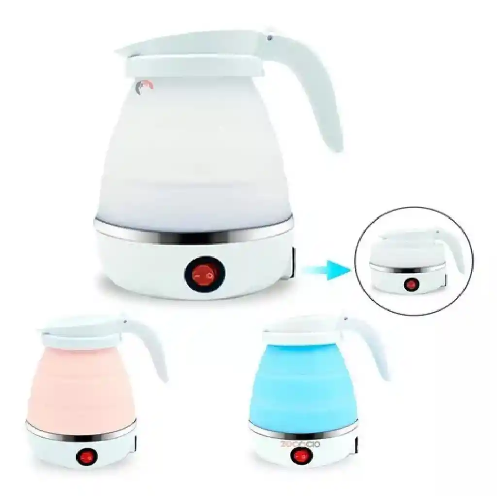 Calentador Eléctrico Plegable Portable Hervidor De Liquido Color Rosa Pálido 110v