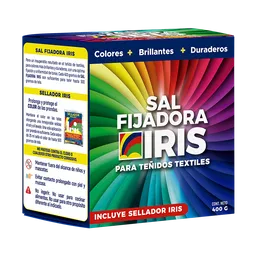 Sal Fijadora Iris + Sellador Textil Tela Ropa Biodegradable