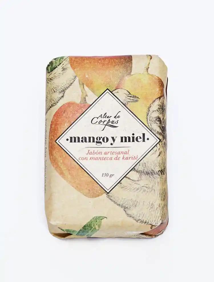Jabón Vegetal Jv130grmm Mango Y Miel
