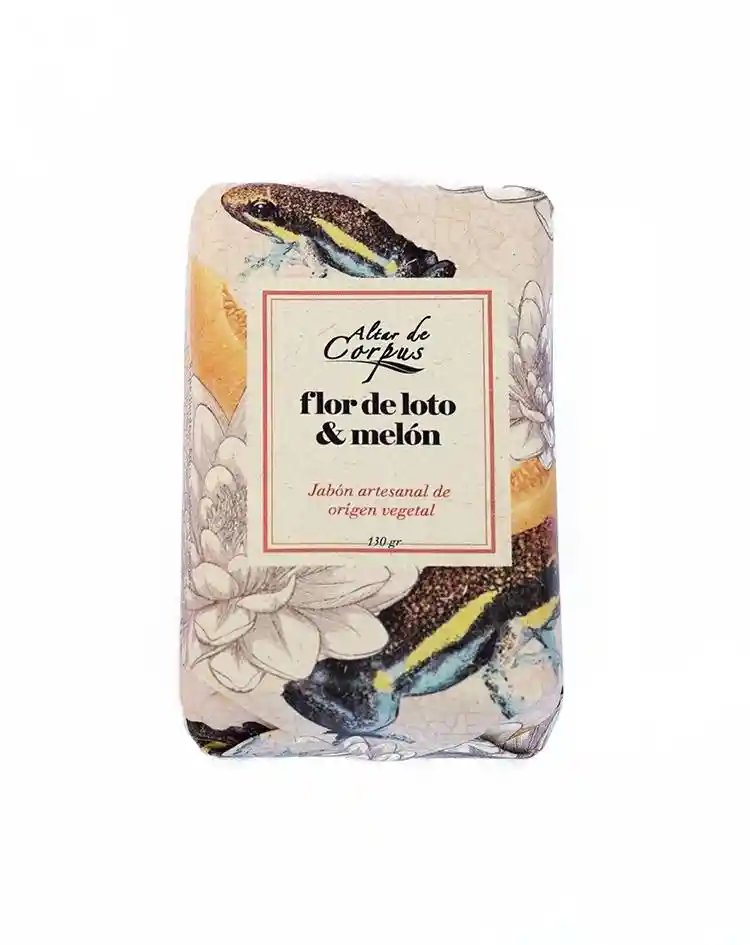 Jabón Vegetal Jv130grflm Flor De Loto Y Melon