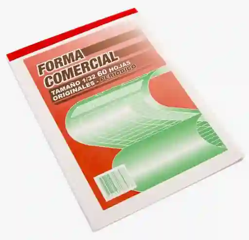 Facturero Mediano Forma Comercial Mini Formas 1/32 Originales Periódico X60 Hojas Pappyer