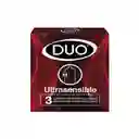 Condones Duo Ultrasensible *3 Preservativo