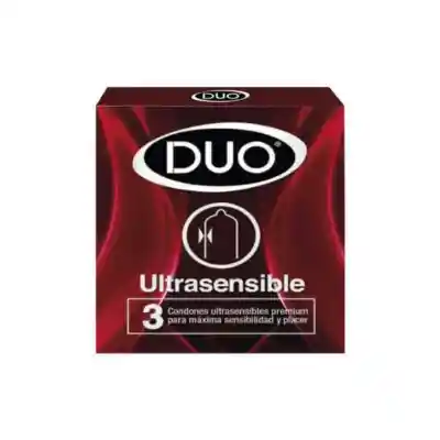 Condones Duo Ultrasensible *3 Preservativo