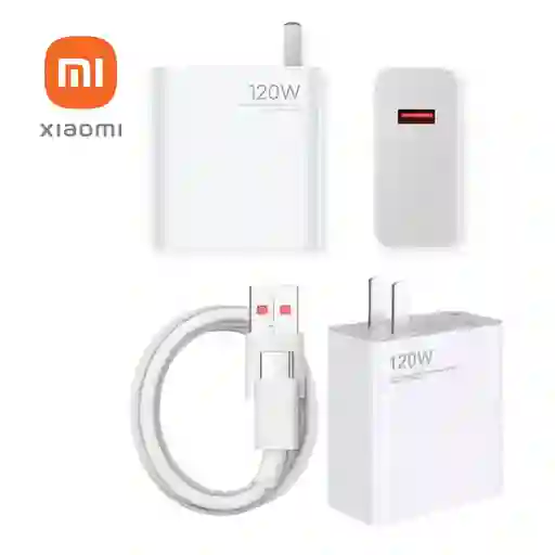 Cargador Xiaomi 120w 1.1 Carga Rapida Aaa