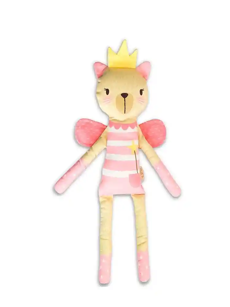 Pel5056l Peluche Gatica Princesa Flora