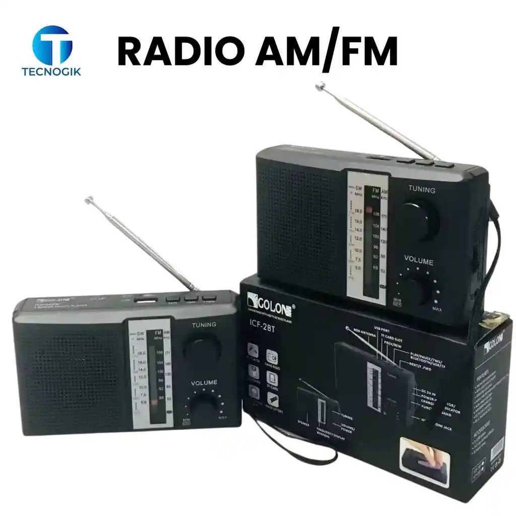 Radio Recargable Golom Am/fm