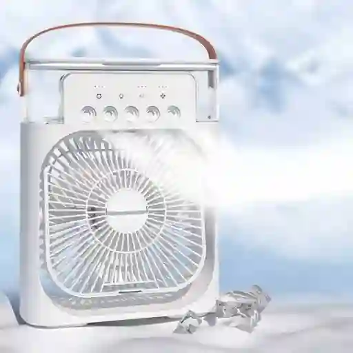 Ventilador Aire Acondicionado Portatil 5 En 1 Blanco