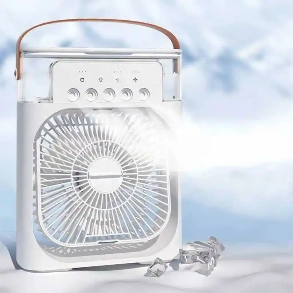 Ventilador Aire Acondicionado Portatil 5 En 1 Blanco