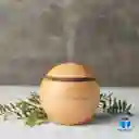 Humidificador Redondo Efecto Madera