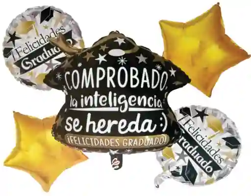 Grado Bouquet De Globos Decorativo Felicidades Graduado X5