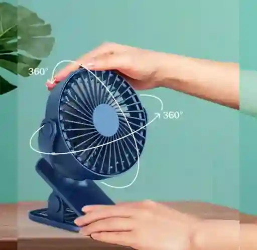 Mini Ventilador Recargable Clip 3 Velocidades