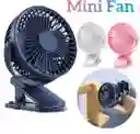 Mini Ventilador Recargable Clip 3 Velocidades