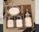 Kit De Baño En Ceramica Marmol Franja