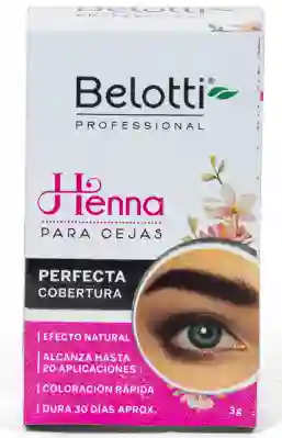 Belotti Henna Para Cejas Tono Cafe Claro 3g