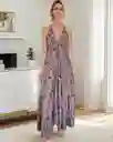 Vestido Largo Hindú Estampado Maxi Boho Primavera Verano