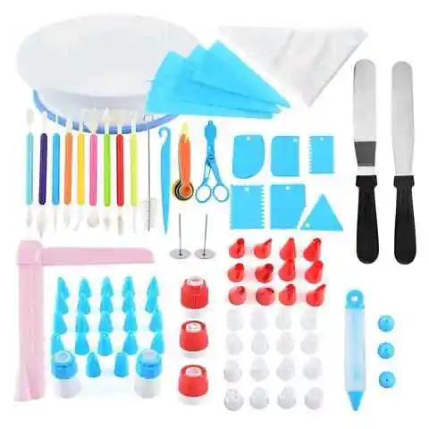 Kit Pasteleria Juego Decoracion Tortas Ponques X85 Piezas