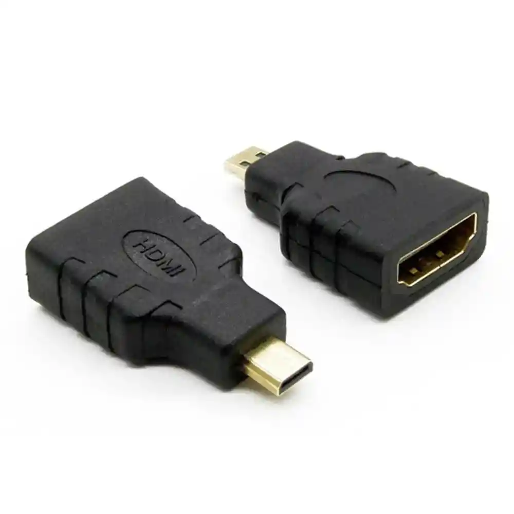 Convertidor Adaptador Hdmi A Micro Hdmi Negro Conector Puerto Microcomputadoras