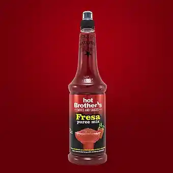 Base Coctel Puremix Fresa X 1100 Ml Sirope Hot Brothers